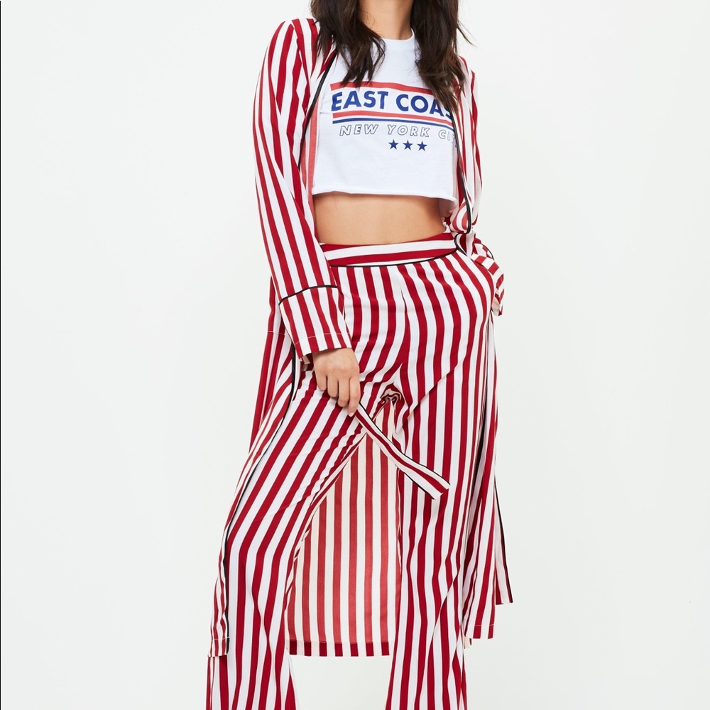 Striped Duster Jacket